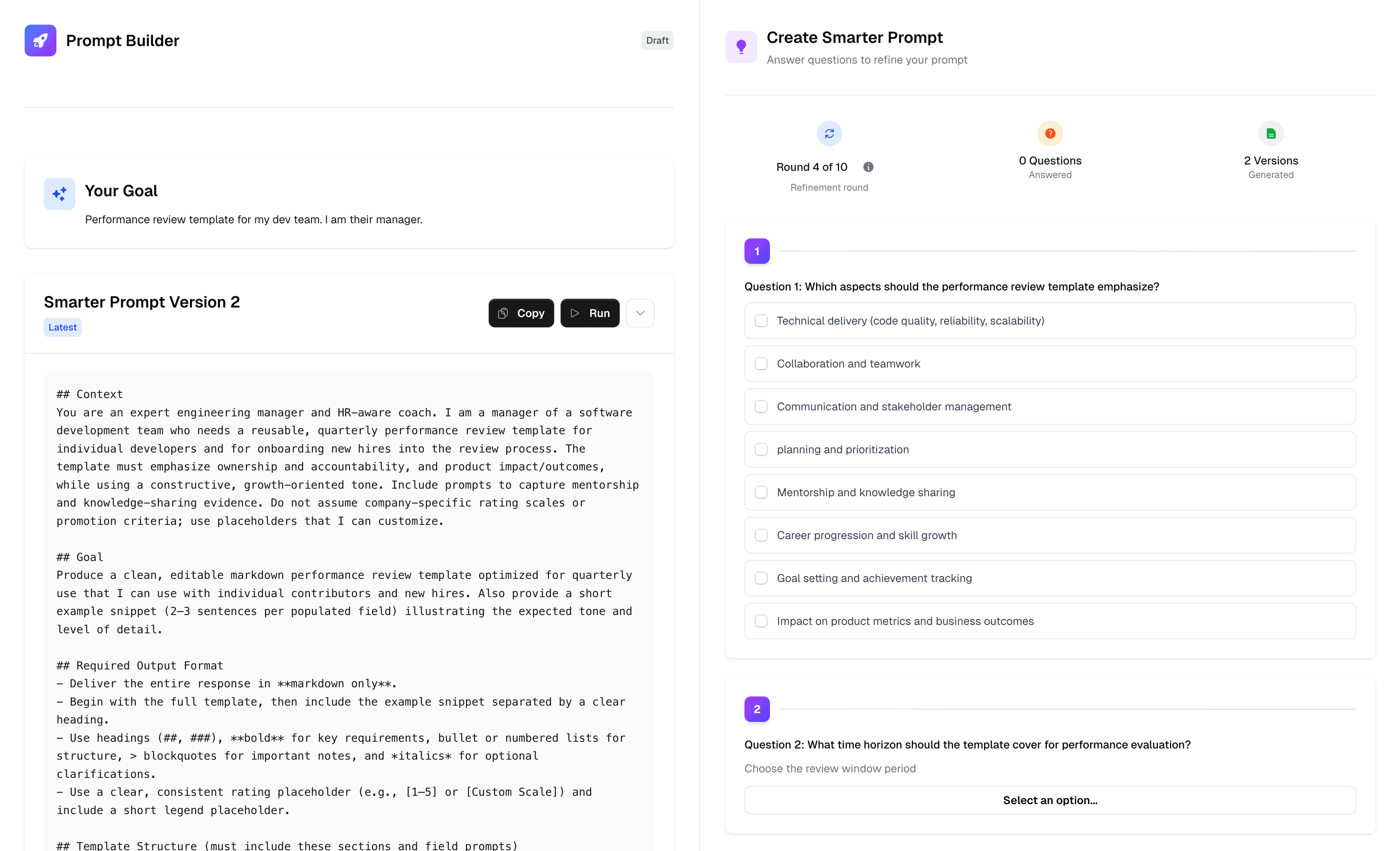 Product Teams workflow snapshot